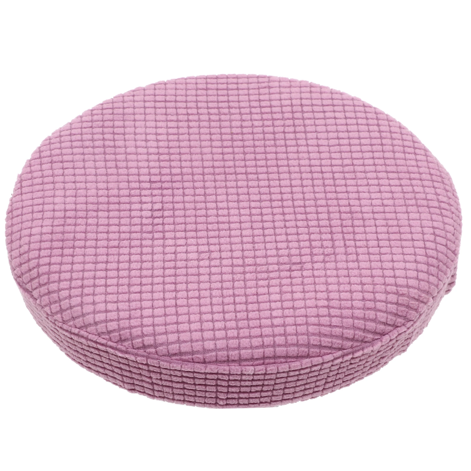 

Round Stretchy Chair Cover Elastic Protective Case Light Purple Size 30-38Cm for Party Wedding Hotel Office Chair Protector