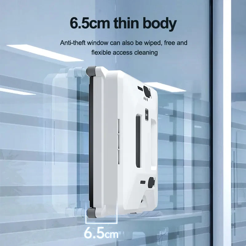 W140 Robotic Window Cleaner Water Spray Automatic High Suction Anti-falling For Window Washing Glass Outside Remote Control