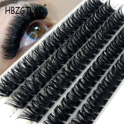 80D Mink Eyelashes 1 Box/100 Bundles Natural Eyelash extension 3D Russia Individual Eyelash Cluster Makeup Tools Lashes Cilia