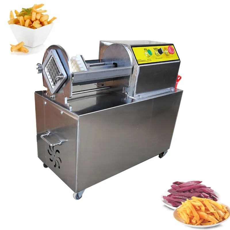 

forProfessionFruit Strip Cutter Stainless Steel Electric French Fries Chips Cutting Machine Onion Carrots Potato Cutting Machine