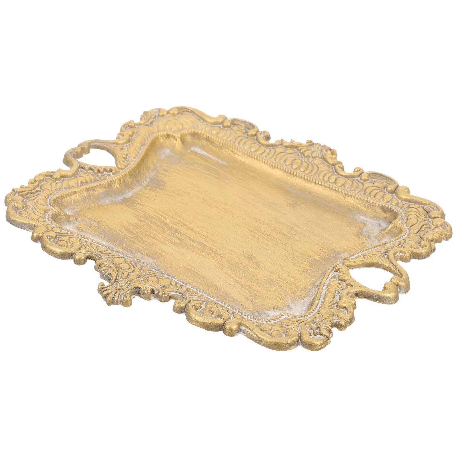 

Vintage Metal Jewelry Tray Alloy Ring Holder Plate Trinket Organizer Desktop Storage Jewelry Display for Women