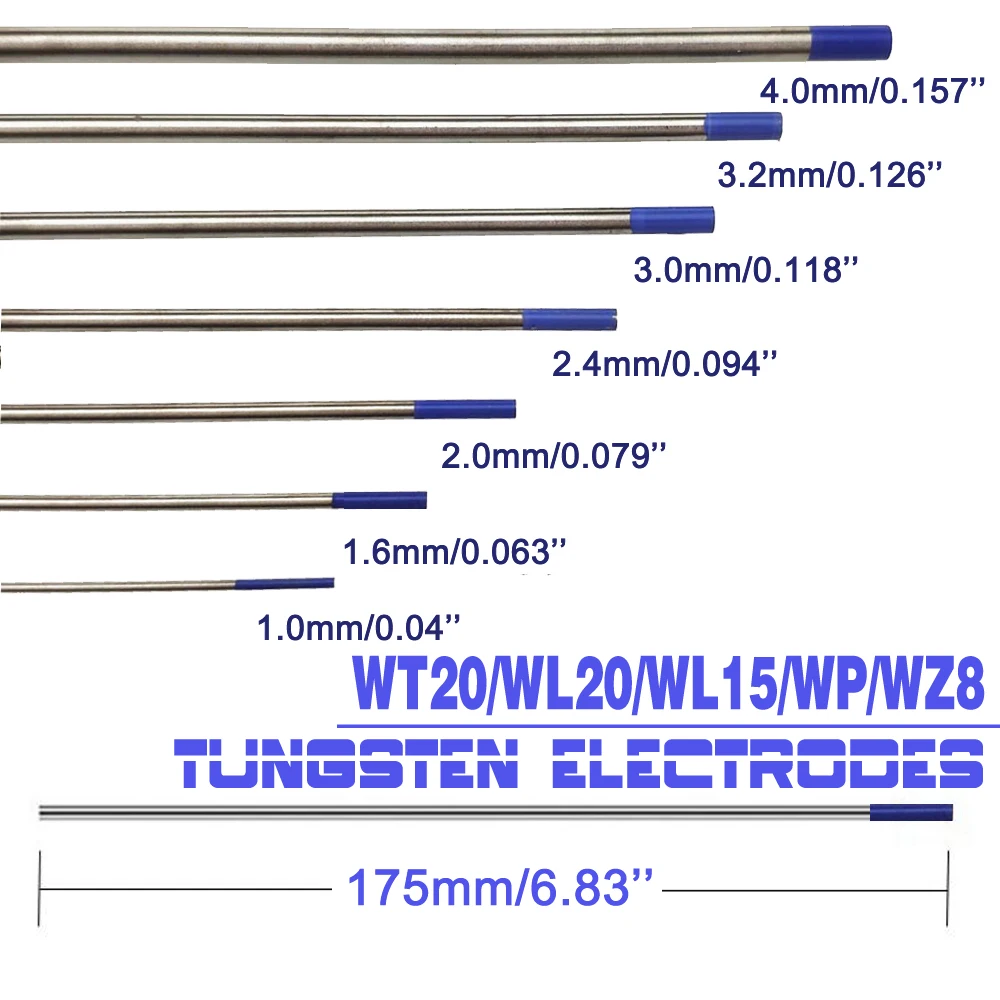 Professional Tungsten Electrodes TIG Welding Rods 175mm/7\