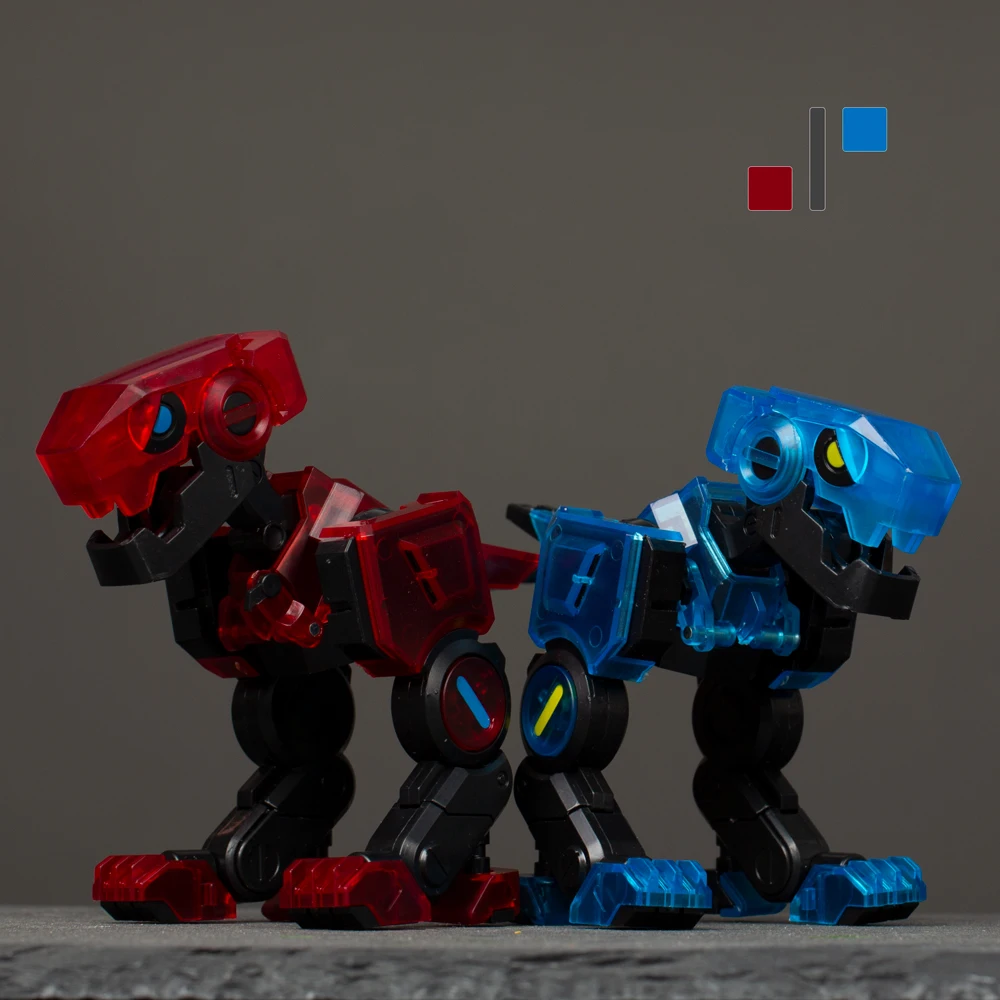 Boîte Cube de bête transformée, modèle de dinosaure Transparent en édition limitée, jouet pour Collection garçons et filles