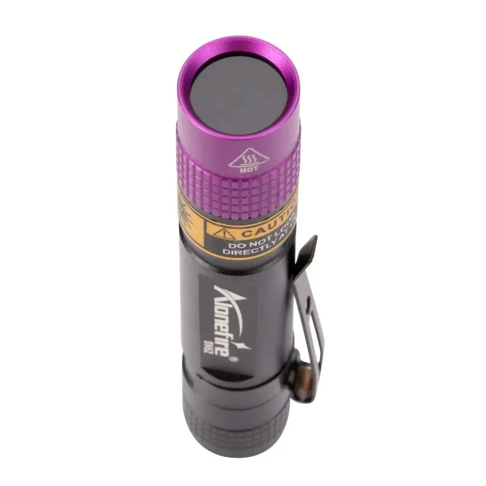 Portable Mini UV Flashlight Durable Practical Ultraviolet Light Torch Waterproof Aluminum Alloy UV Inspection Lamp