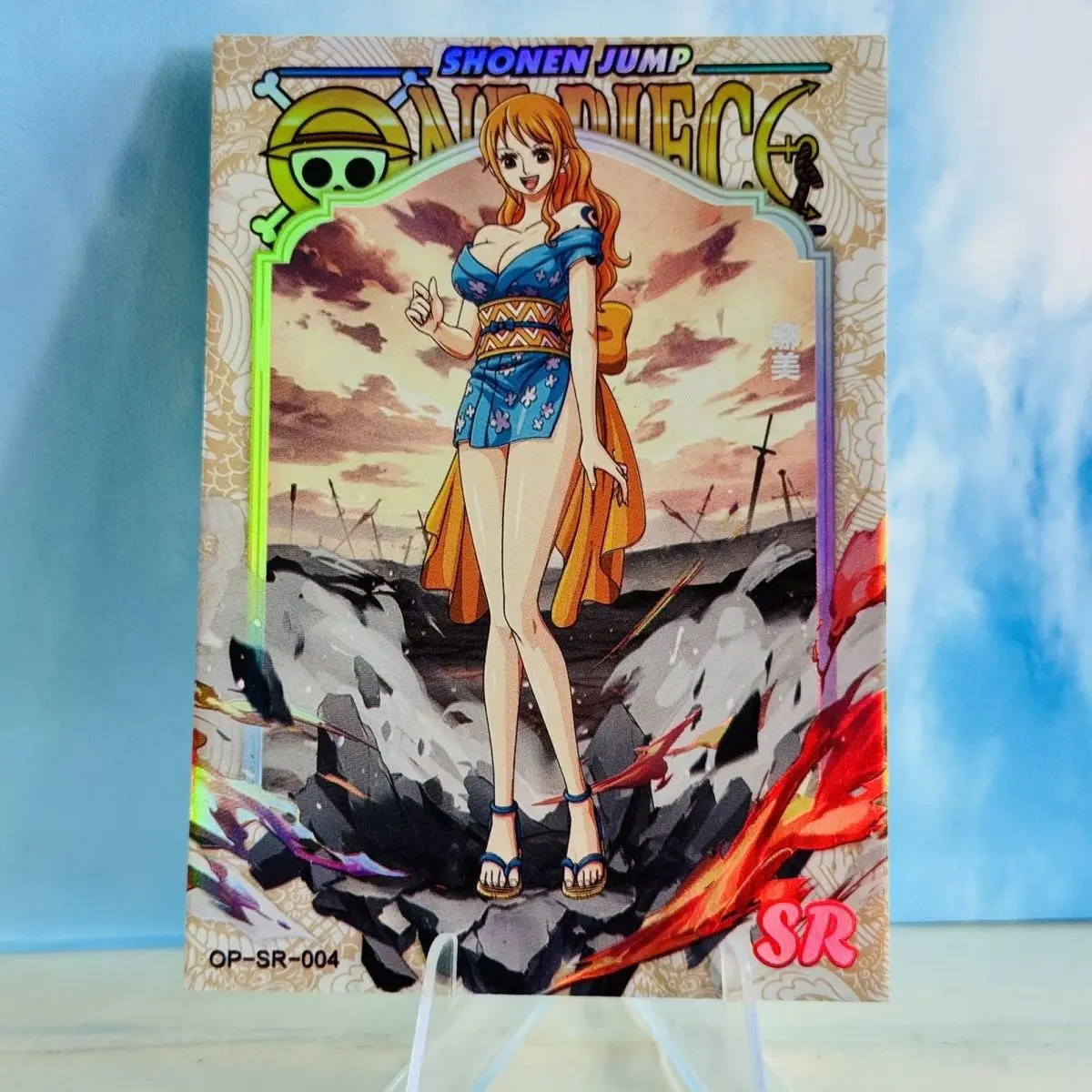 

SR Collection Cards Diy Homemade Luffy Trafalgar Water Law Anime Characters Collection Flash Cards Cartoon Toys Christmas Gifts