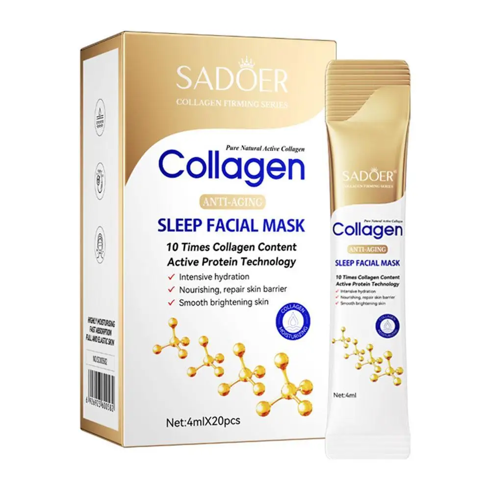 Collagen Face Mask Moisturizing Firming Hydrating Brightening Facial Skincare Mask Care Skin Sheet Face Masks