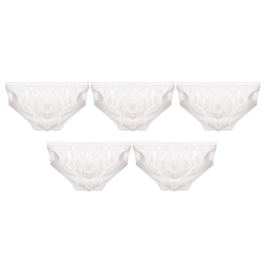 

5Pcs Disposable Cotton Panties Soft Breathable Lightweight Travel Maternity Postpartum Underwear for Pregnant Women Business