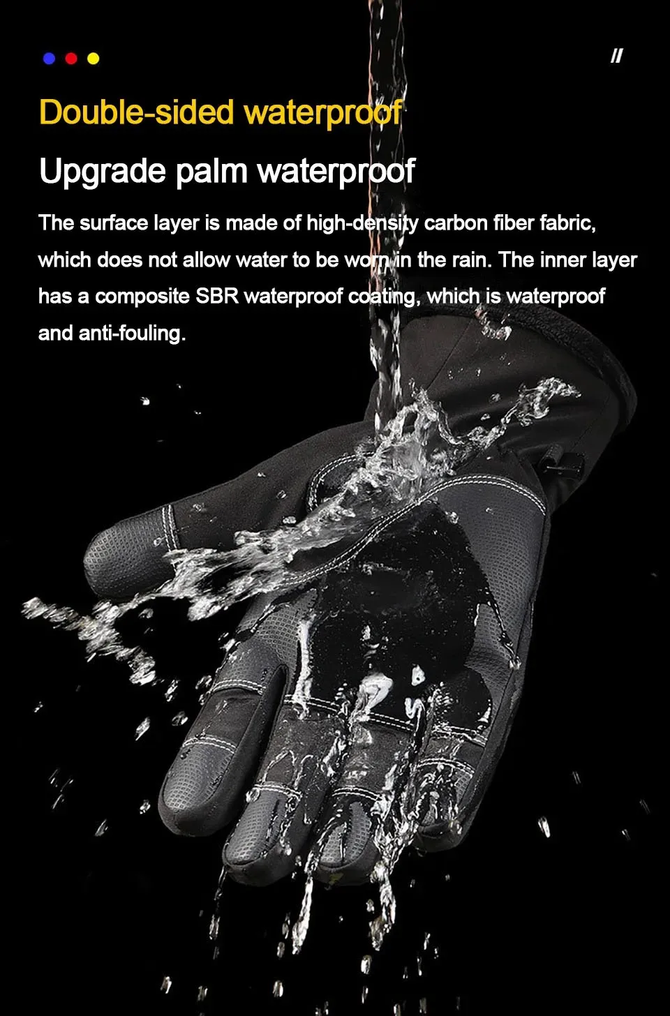 Guantes de pesca de invierno táctiles – Impermeables y antideslizantes - imagen 5