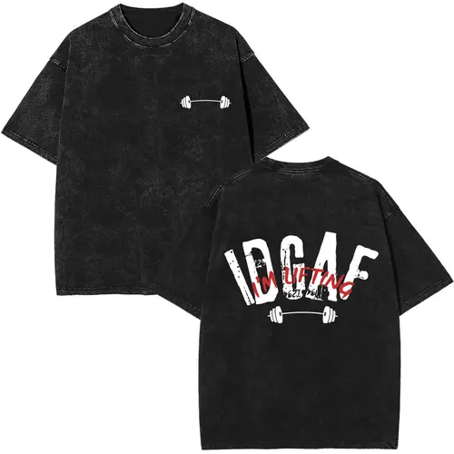 Imagen 2 del producto Gran oferta, camiseta lavada con cubierta de bomba divertida de rata para gimnasio, camisetas de estilo Humor para Fitness para hombres y mujeres, camisetas Vintage informales de algodón Unisex