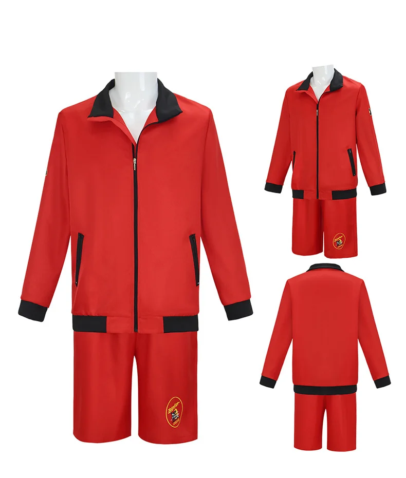 أنيمي بام وتومي تأثيري حلي ديفيد هاسلهوف Baywatch الرجال الأحمر Baywatch إنقاذ زي سترة مجموعة تي شيرتات قصيرة للأطفال الزي