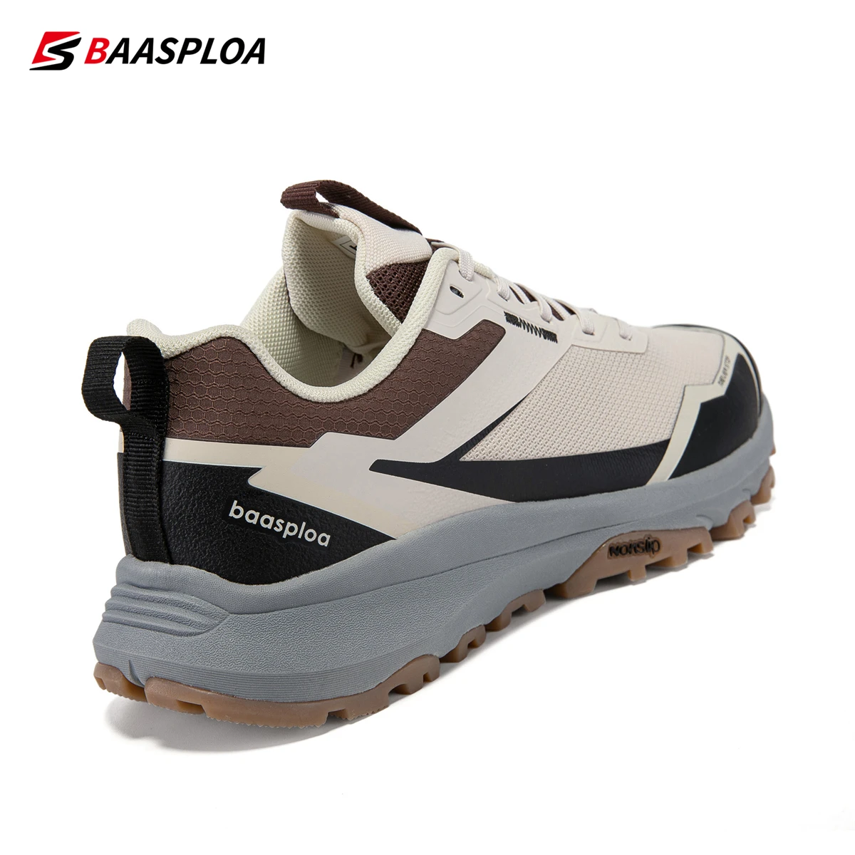 2024 Baasploa Men Hiking Shoes Fashion Lightweight Outdoor Sneakers Breathable for Men Anti-Skid Wear-Resistant New Male Shoes