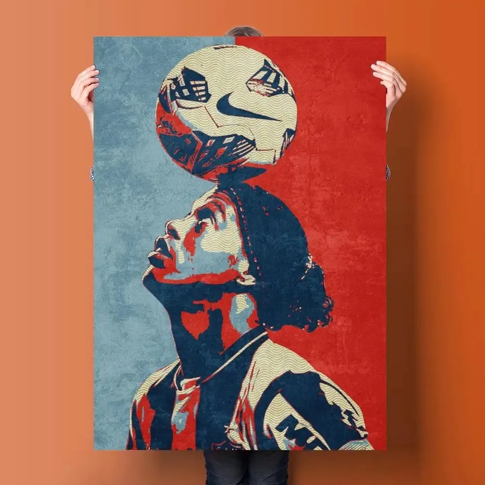Ronaldinho Sport Football Star Canvas Art Poster and Wall Art Picture Print Modern Family Bedroom Decor Posters