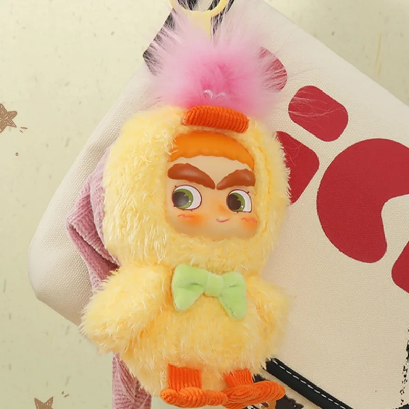 52toys Cicilu Embrace Duck Pluszowy Brelok Figurka Wisząca Modna Zabawka Kolekcjonerski Model Ozdoba Zawieszka do Torby Prezent dla Dziewczyny