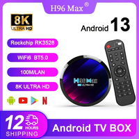 Android 13 Smart TV Box H96 Max RK3528 Quad-core WIFI6 BT 5.0 8k UHD Output 100M/LAN Smart Set Top Box AI BOX Media Player