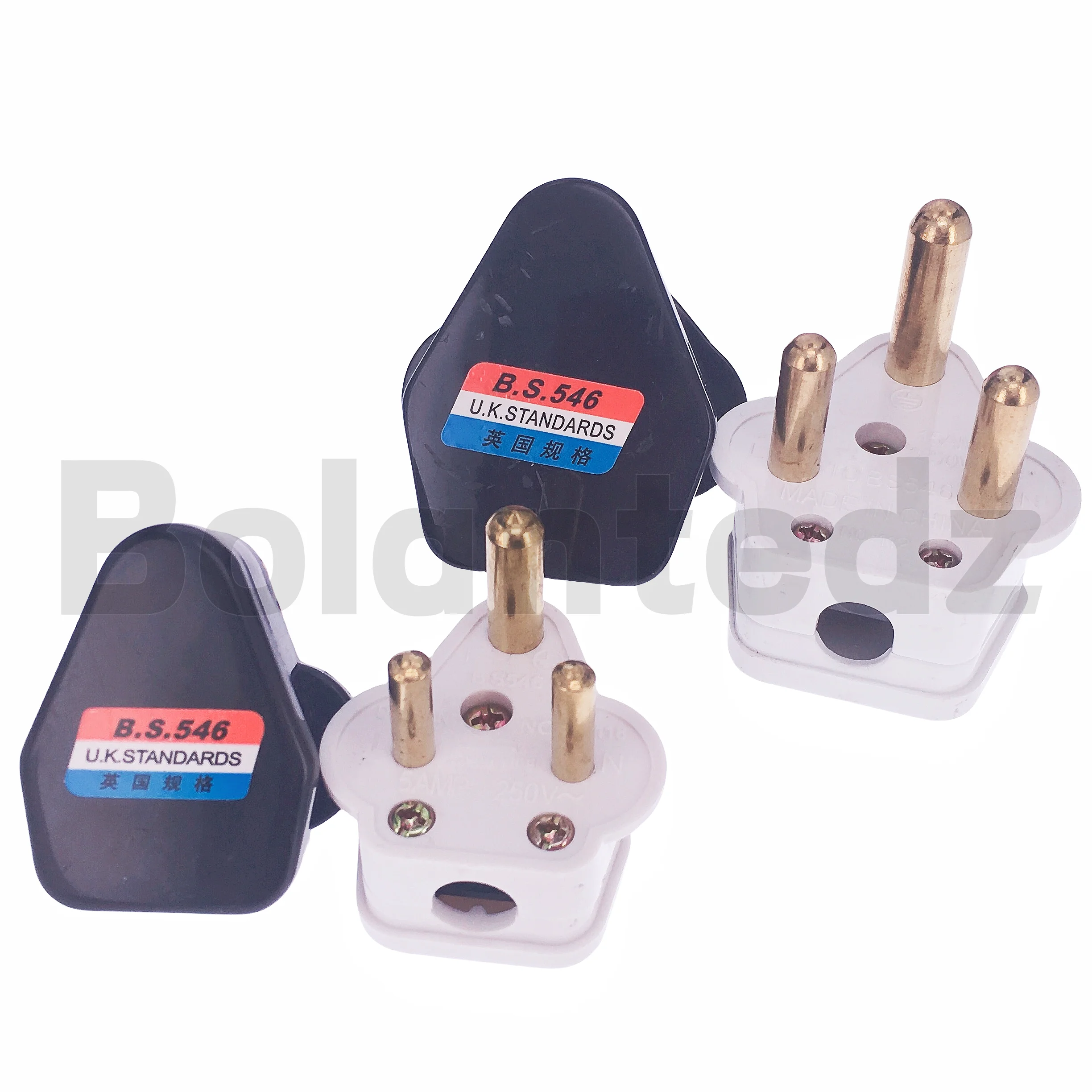 South Africa Assembly Plug AC250V 5A/15A Round 3 pins Removable Cable Connector Detachable High Power India Wiring Plug
