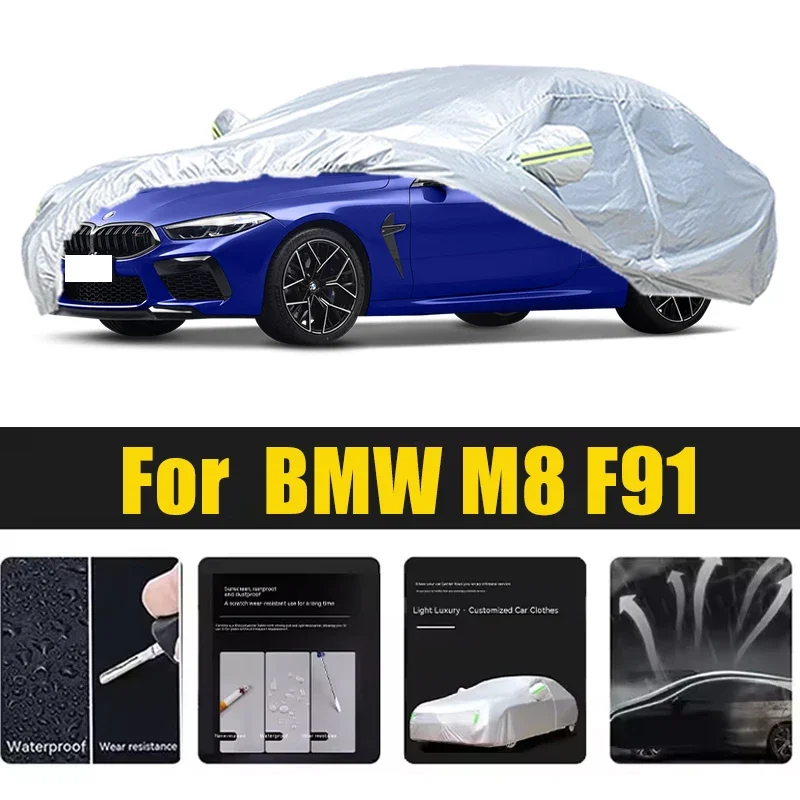 

For BMW M8 F91 F92 F93 Car Cover Outdoor Protection Covers Snow Sunshade Waterproof Dustproof Exterior UV Car Accessories Auto