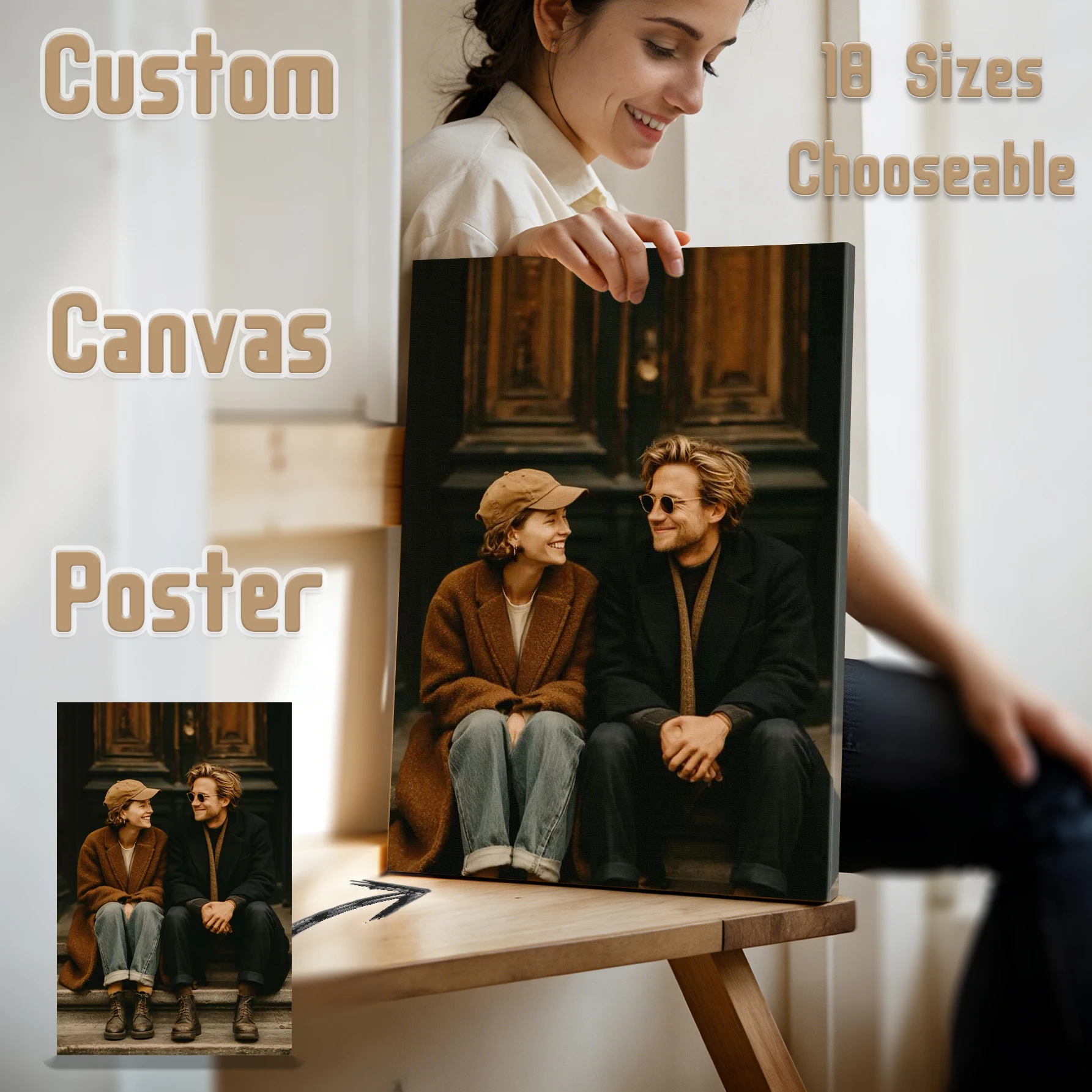 1pc custom big size Canvas Poster.Custom canvas poster for B