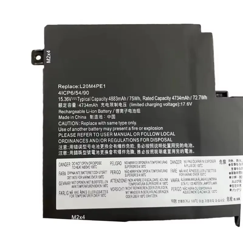 L20M4PE1 for Lenovo Xiaoxin Pro 16 Ach Iah IHU 2021 Laptop Battery 0Cycle High Capacity Battery Replacement Bateria Grade A Cell