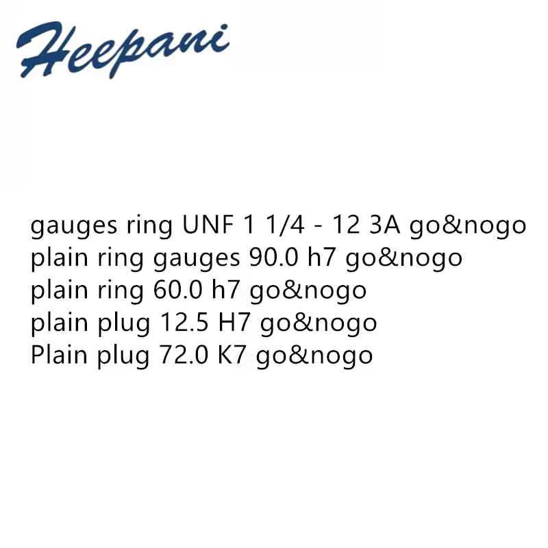 

Plain Plug Gauge 60.0 12.5 H7 72.0 K7 GO&NOGO Ring Gauge UNF 1 1/4 - 12 3A GO&NOGO Plain Ring Gauge 60.0 90.0 H7 GO&NOGO