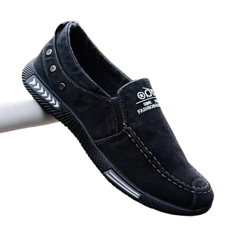 

2026 New Outdoor Driving Moccasin Trendy Vintage Loafers Shoes for Men Denim Men's Canvas Slip on Sneakers Male for Summer