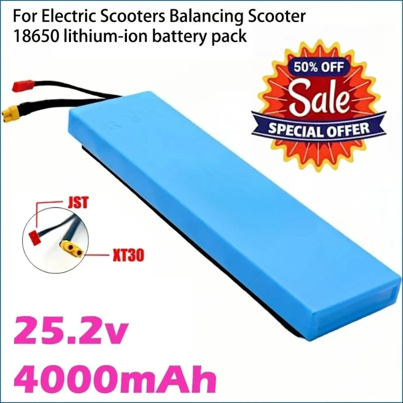 

Newest 18650 7S2P 25.2V 4000mAh Lithium-ion Rechargeable Battery Pack for Electric Scooter High Quality Replacement Battery