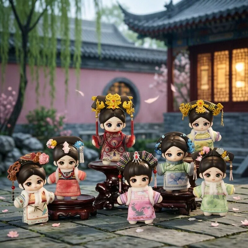 

Dumia Empresses In The Palace Cute Palace Series Vinyl Plush Doll Blind Box Chinese Style Bag Pendant Cute Figure Gift For Girls