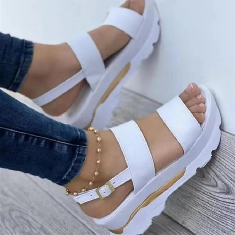 Zomer Damesschoenen Sandalen Zachte Sandalen Vrouw Feest Wandelschoenen Sleehak Schoenen Voor Dames Casual Schoeisel Vrouwen Sandaal Dames Dames