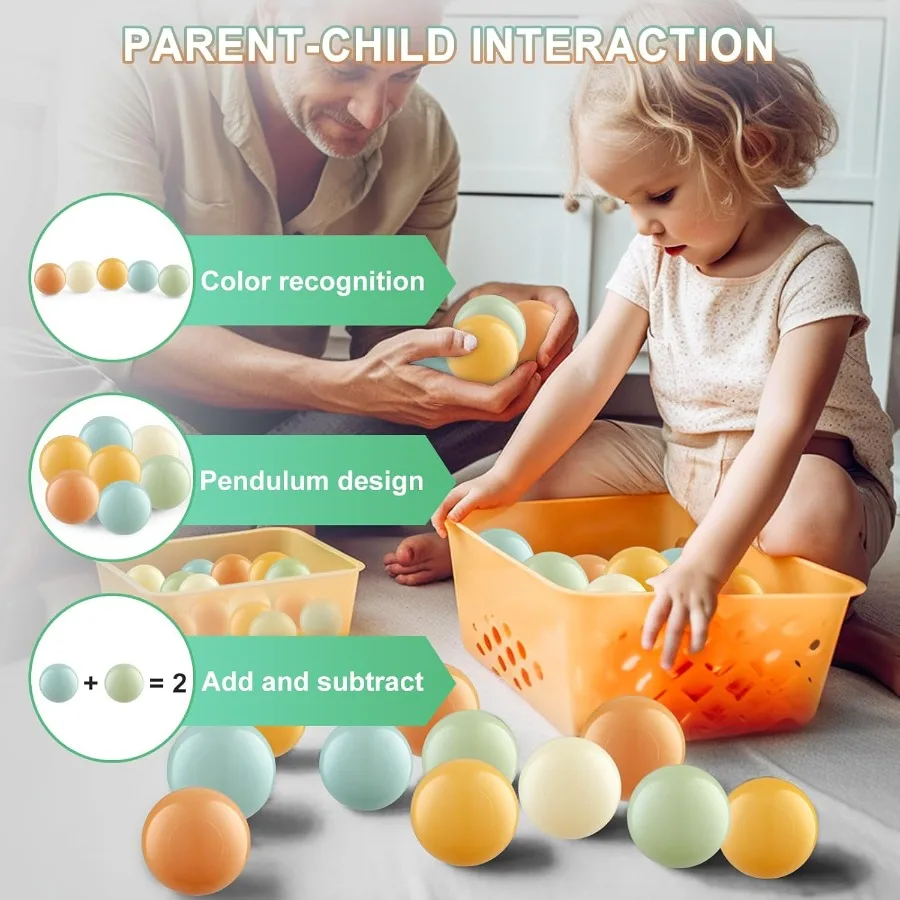 170Pcs Clear Ball Pit Balls Crush Proof Plastic Toy Balls for Boys and Girls