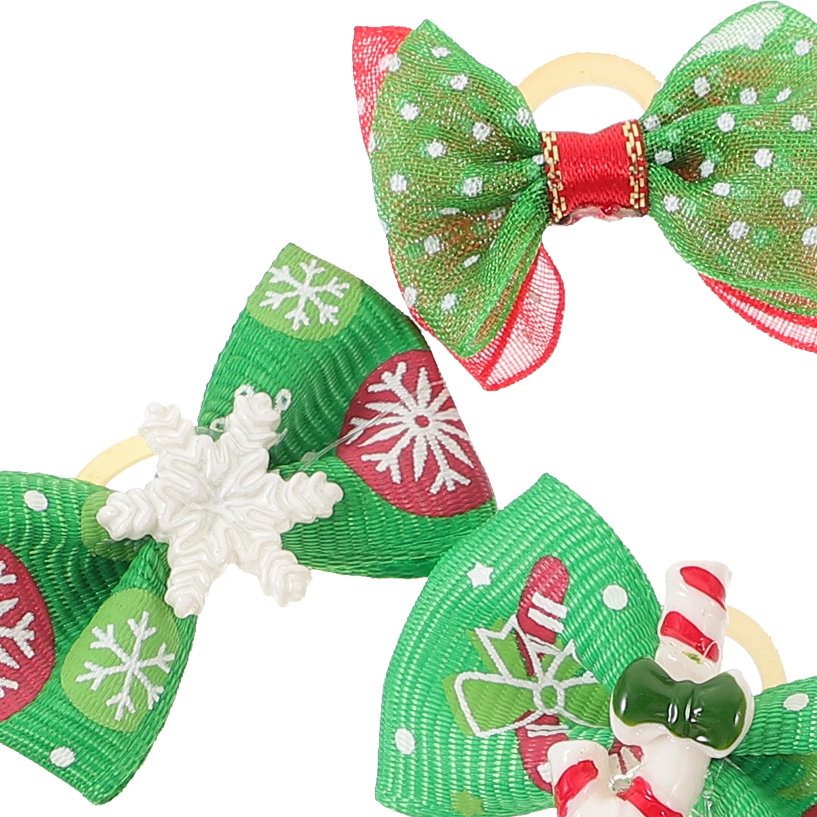 

10 Pcs Pet Headgear Dog Hair Bows Christmas Accessories Clips Puppy Small Xmas Headb Reusable Stylish Festive Gift