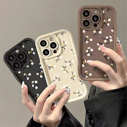 Floral Phone Case for iPhone 11 Cases iPhone 14 15 13 Pro Max 12 XR XS 7 8 Plus SE 14promax 15promax Silicon Soft Fundas Covers