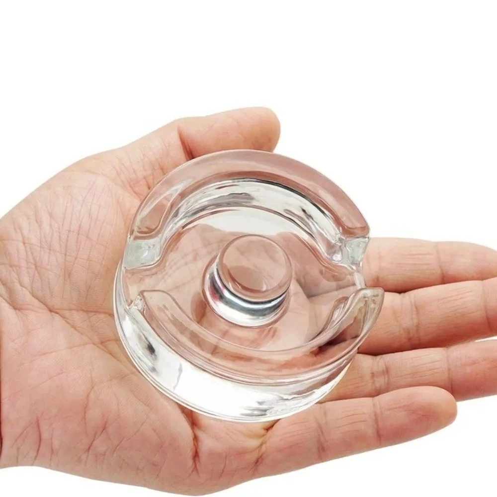 Fermented Glass Weight Lid with Handle Clear Heavy Fermenting Weights Kitchen Gadgets Sealed Wide Mouth Mason Jar Lid