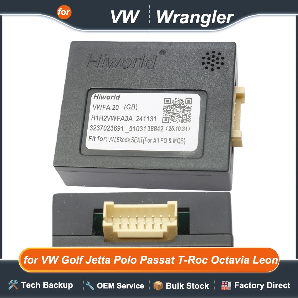 Radio Wiring Harness Adapter CAN Bus Decoder 16 Pin Car Android Cable for VW Golf Jetta Polo Passat T-Roc Octavia Leon