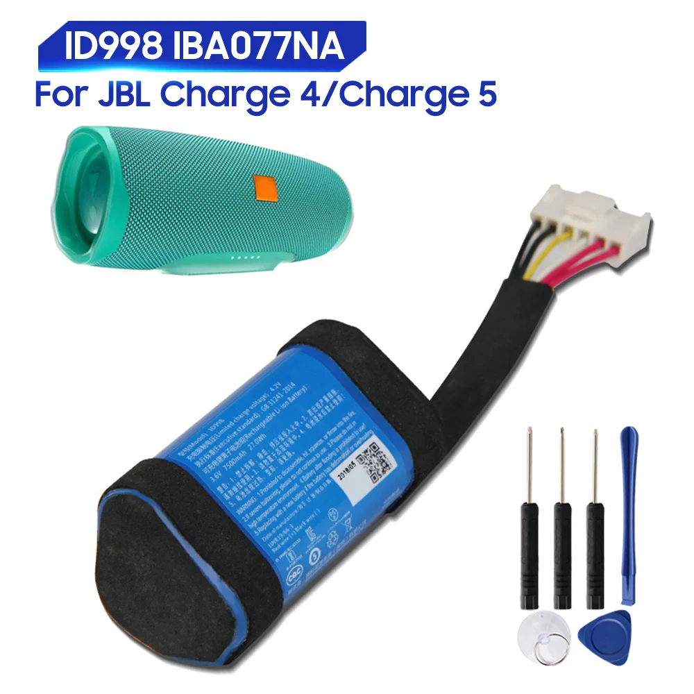 

Original Replacement Battery For JBL Charge4 Charge5 Charge 4 5 ID998 IY068 IBA077NA SUN-INTE-118 Genuine Battery 7500mAh