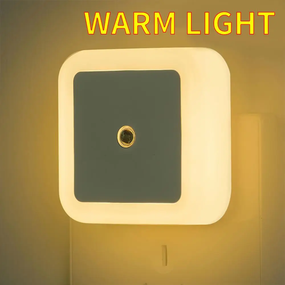 1~7PCS Bedroom Bulb Closet Cabinet Light Sensor Control Night Light 110-240v Square Backlight Living Room Bedroom Lighting