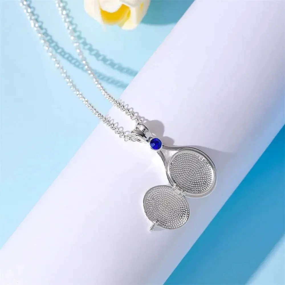 Trendy H2O Mermaid Just Add Water Copper Zircon Pendant Necklaces For Women Girls Silver Color Metal Crystal Party Daily Jewelry