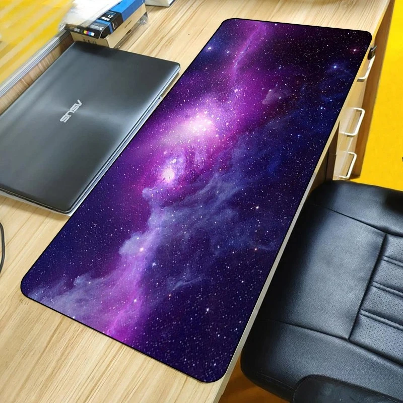 Space Large Mouse Pad Gaming Mouse Mat Anti Slip Rubber Mice Pad Pc Computer Gamer Mousepad Desk Mat Edge For Cs Go Lol Dota