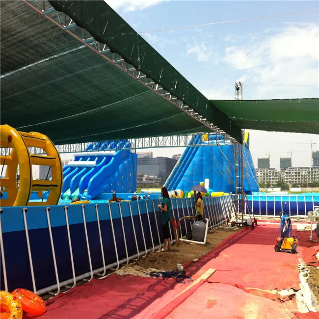 Piscina externa personalizada, piscina com estrutura de metal para venda