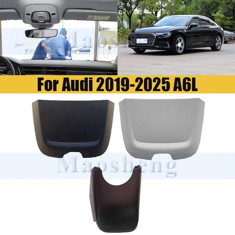 

Color Inner Mirror Cover Plate Rear View Mirror Guard Cover For Audi 2019-2025 A6L Rearview Mirror Guard Glass Shell Cover