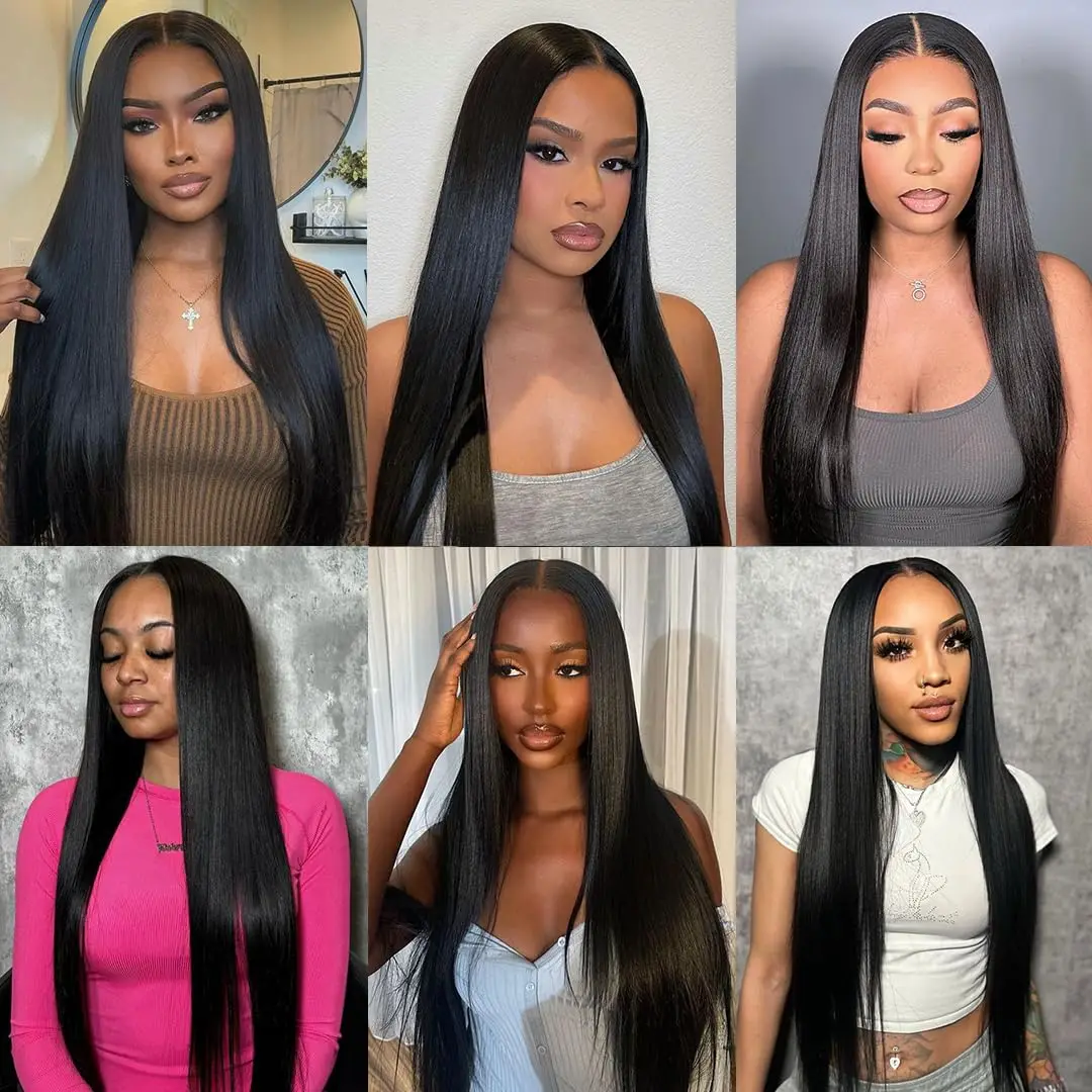 Straight 2/3/4 Bundles Human Hair 24 26 28 30 Inch 10A Brazilian Straight Human Hair Bundles Unprocessed Raw Virgin Human Hair