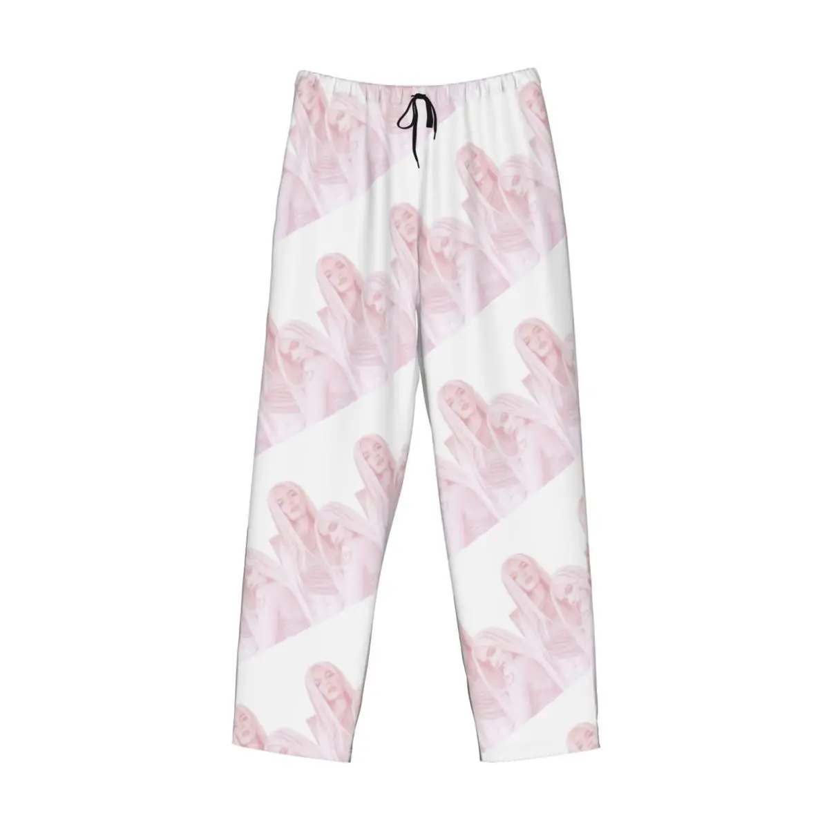 مخصص المغني كارول جي بيجامة السراويل الرجال صالة النوم الرباط ملابس النوم قيعان مع جيوب