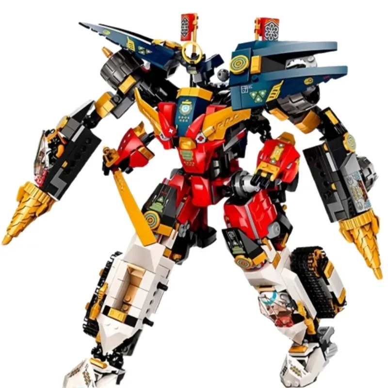 

71765 in Stock Four-in-one Super Combination Deformation Figure Combined Mecha Children's Assembled Building Blocks Boy Toy Gift