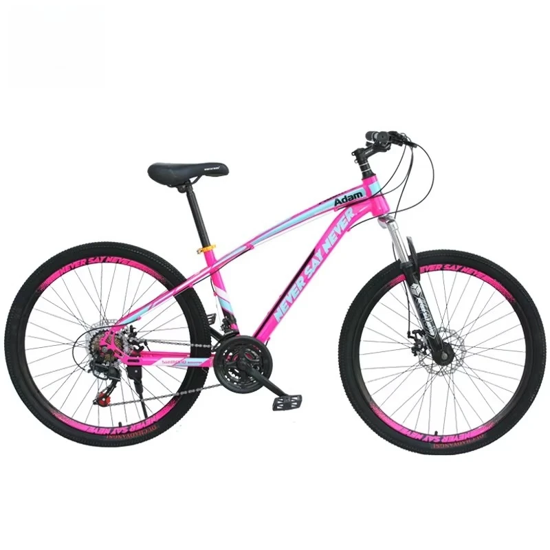 

Bicycle Girl Mountain Bike Adults Lightweight Portable Dual Disc Brake Front Suspension Shock Absorbing Variable Speed Youth