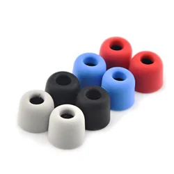 Wooeasy 4 Pairs 5mm T400 Noise Isolating Memory Foam Eartips In Ear Earphone Accessories for KZ ZSN Pro EDX ZST KBEAR Headphone