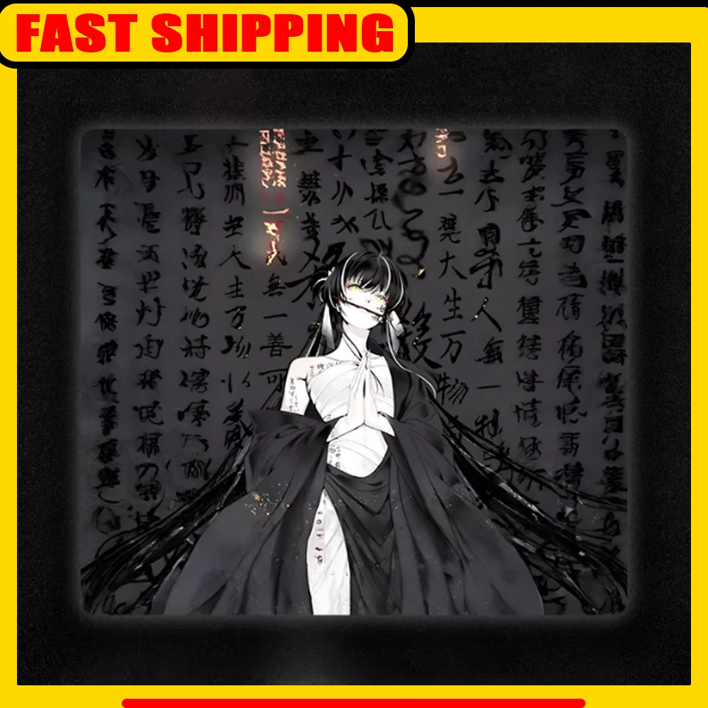 ATOM  Micro Etched Toughened Glass Mousepad Frosted FPS Speed Mouse Pad Skidproof Waterproof For CSGO Valorant Pc Accessories