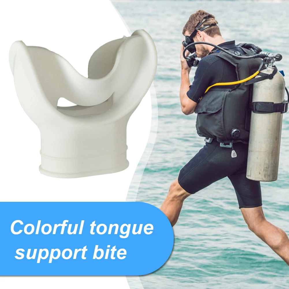 Silicone Diving Mouthpieces Universal Interface Diving Snorkel Regulator Mouthpiece Comfortable Underwater Breathing Accessories