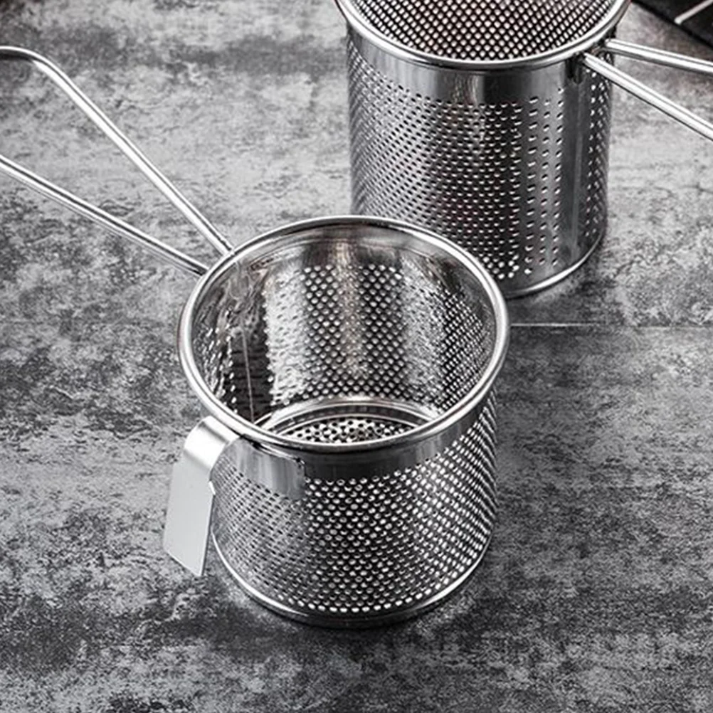 

Hot Pot Slip Through The Net Hot-pot Mesh Colander Hanging Colanders Side Separating Separation Sieve for Fryer