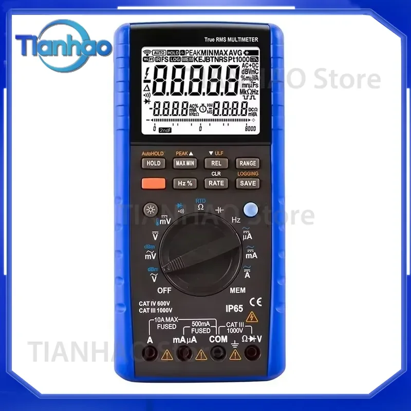 High Accuracy True RMS Digital Multimeter 55000 Counts with USB Data Logger and SCPI Support for Multimeter