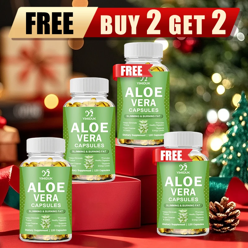 

Organic Aloe Vera Capsules, for Promotes Digestive Regularity & Gut Health, Joint Comfort & Function, Full Body Detox, Non-GMO