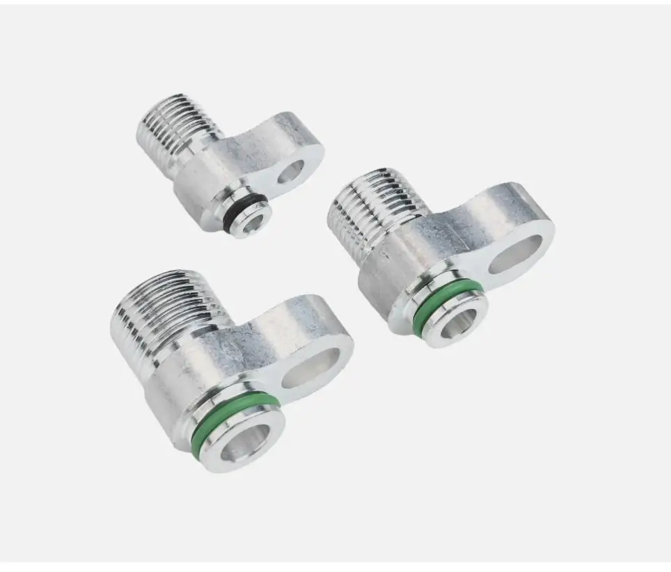 3pcs Car A/C Lines AC Compressor Drier Condenser Radiator Fitting Adapter For Car Air Conditioning Hose R134a