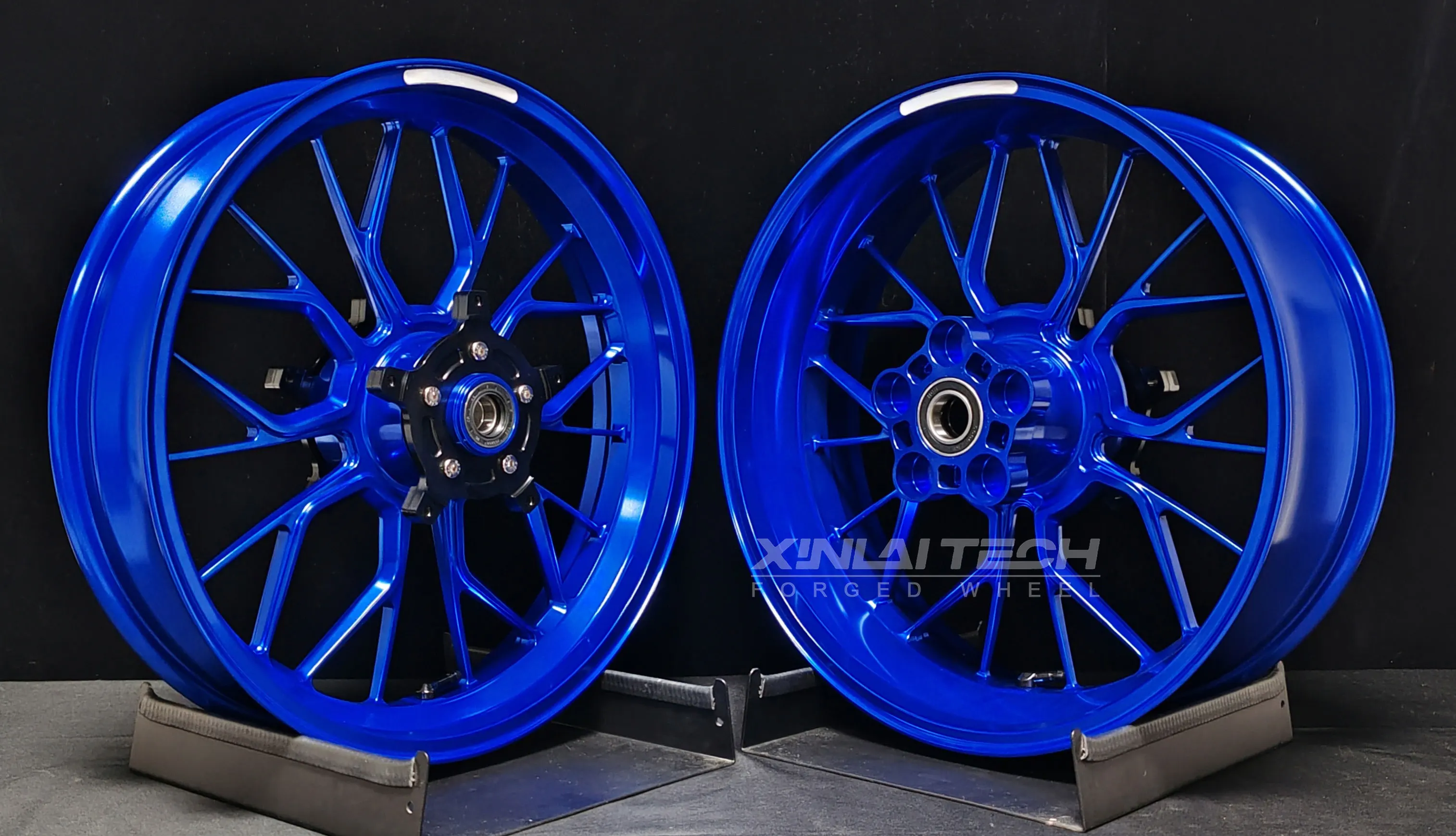 XL Custom Forged Motorcycle Wheels for Yamaha MT09 17 18 Inch CNC Forged Aluminum Rims Anodized Finish 5